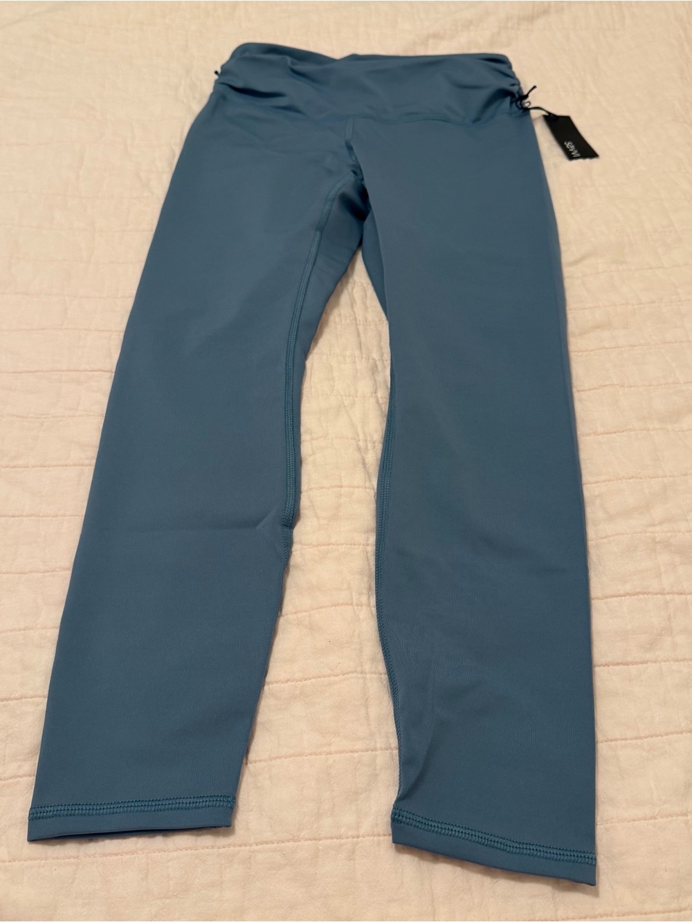 NWT Savvi Vivian Blue Legging Ruched Waist